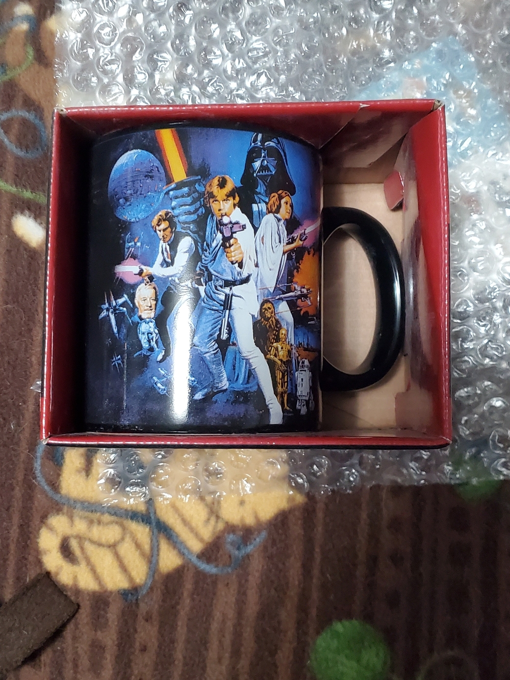 Disney Star Wars Episode IV A New Hope Black and Red Logo Mug